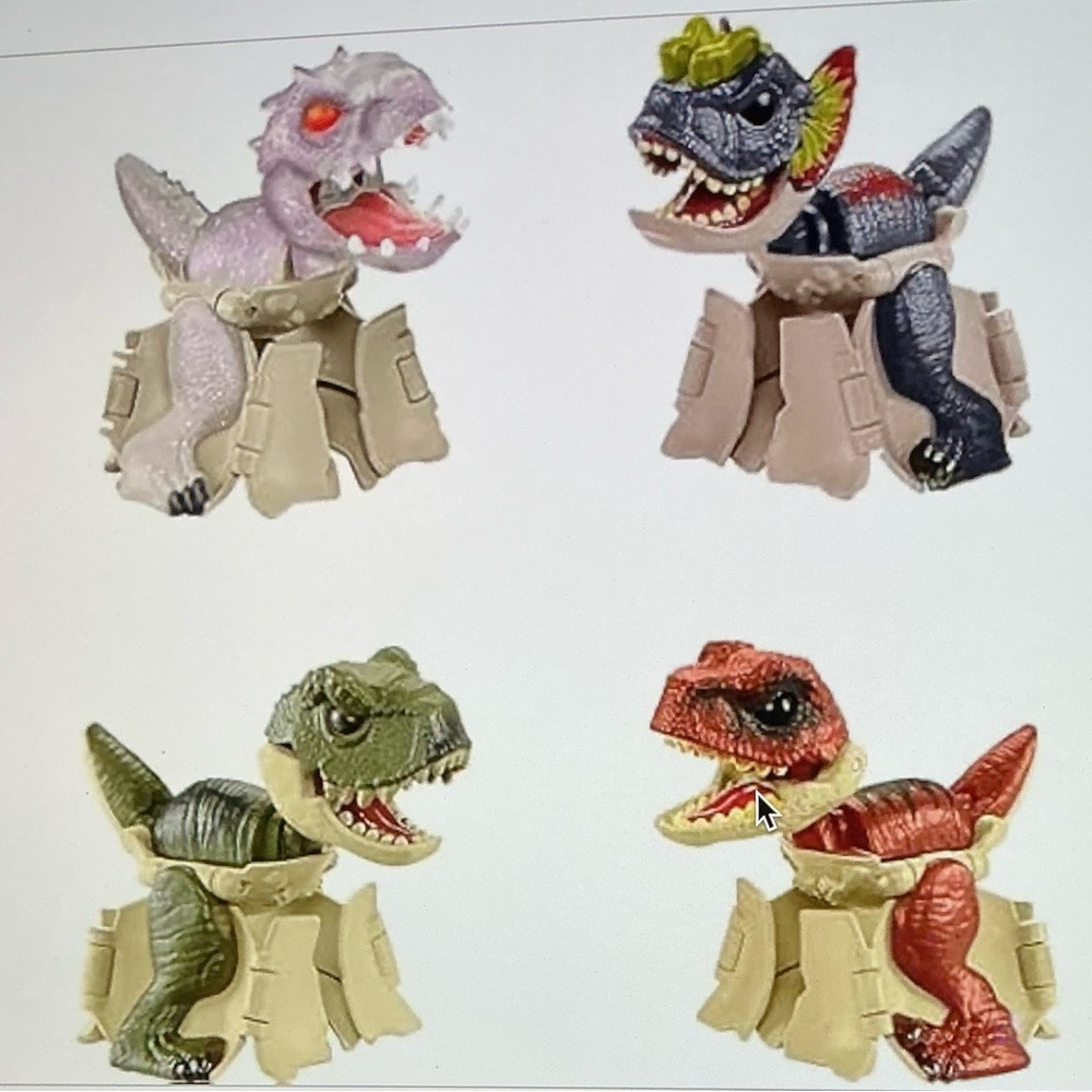 Jurassic World Hidden Hatchers 4 pack Dinosaur Battle Pack